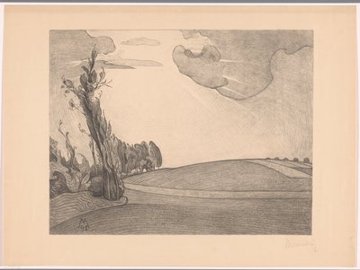 起伏のある風景 信じて（原題） 作： Simon Moulijn (signed by artist)