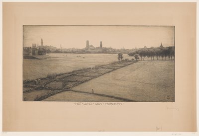 The Land of Hoboken (オブジェクトの原題) 作： Simon Moulijn (signed by artist)