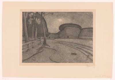 農場のある風景 イブニング（原題） 作： Simon Moulijn (signed by artist)