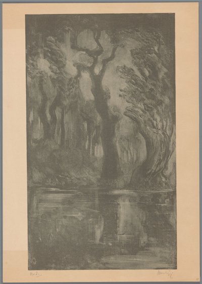 森の水 夢の森（原題） 作： Simon Moulijn (signed by artist)