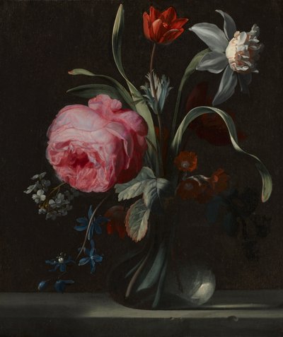 花瓶の花 1669年頃 油彩・木 作： Simon Peeterz Verelst