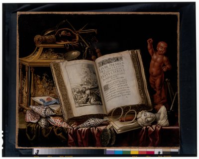 ヴァニタスの静物画 作： Simon Renard de Saint Andre