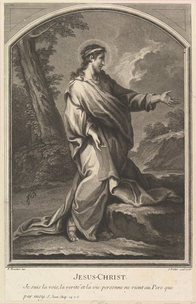 イエス・キリスト、1726年。 作： Simon Vallee