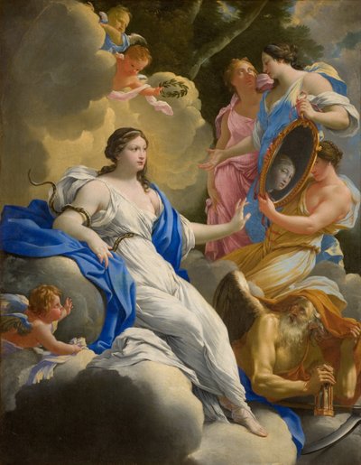 慎重の寓意、1645年。 作： Simon Vouet