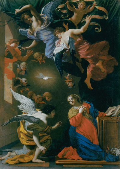 受胎告知 作： Simon Vouet