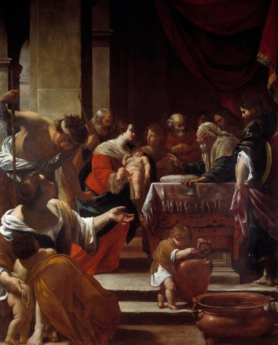 シモン・ヴーエ（1590-1649）による割礼の絵 1622年 ナポリ、カポディモンテ国立博物館 作： Simon Vouet