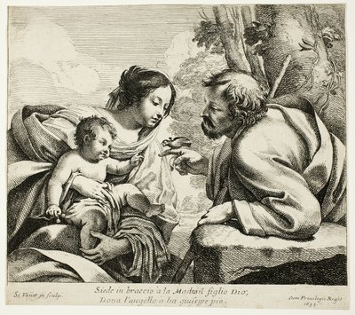 鳥と聖家族 作： Simon Vouet