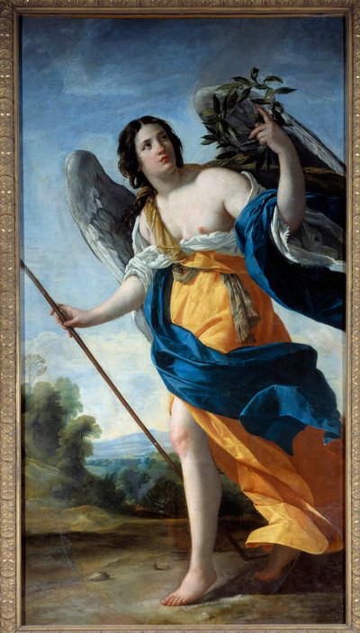 La vertu シモン・ヴーエ（1590-1649）の絵画 17世紀 日2.1×1.13メートル 作： Simon Vouet
