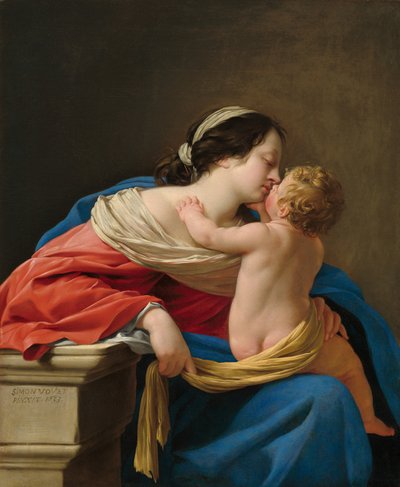 マドンナと子供 作： Simon Vouet