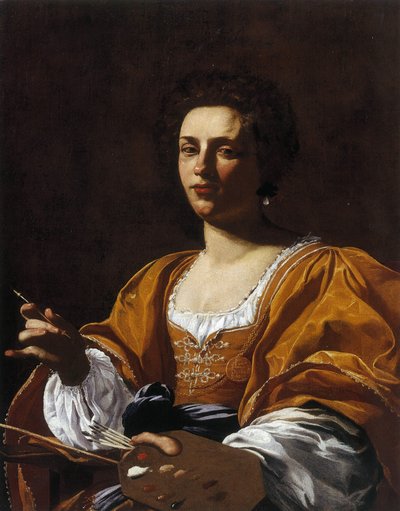 Artemisia Gentileschiの肖像、1623-1626。 作： Simon Vouet