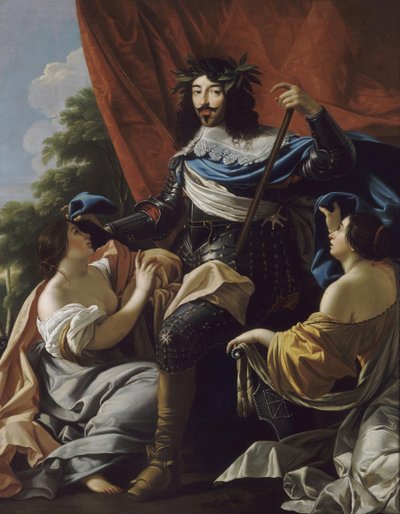 フランスのルイ13世の肖像1601-1643 作： シモン、ヴーエ