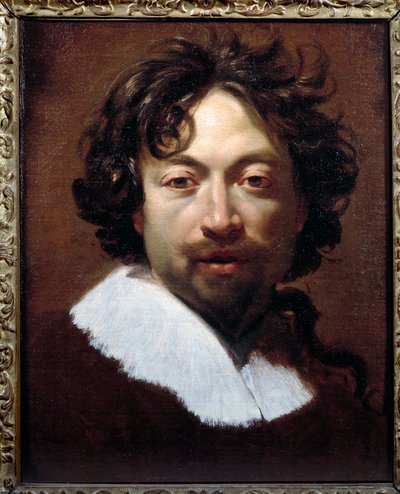 シモン・ヴーエ（1590-1649）の自画像、1626-1627年頃、45x36cm、リヨン、Musee des Beaux Arts 作： Simon Vouet