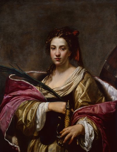 セント・キャサリン（油彩・キャンバス 作： Simon Vouet