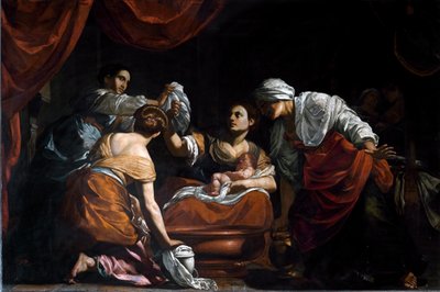 聖母の誕生」（油彩・キャンバス 作： Simon Vouet