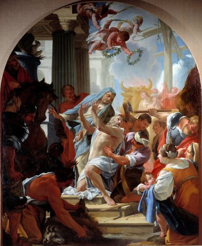 サン・ユースタッシュとその家族の殉教 絵画：シモン・ヴーエ（1590-1649） 1635年 パリ、サン・ユースタッシュ教会（Eglise Saint Eustache 作： Simon Vouet