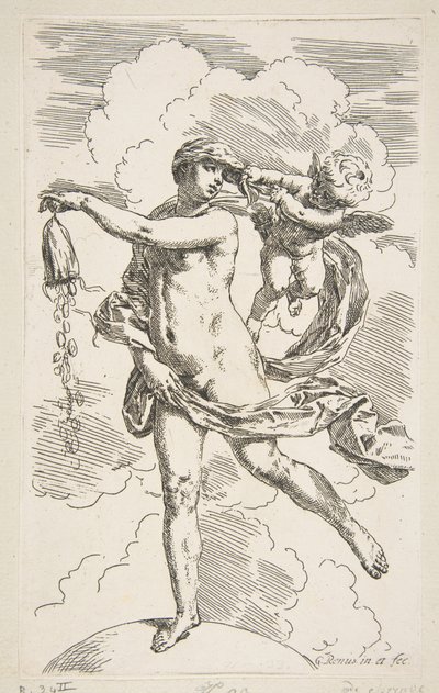 コインの財布を空にする地球上に立っている運命1635-1636。 作： Simone Cantarini