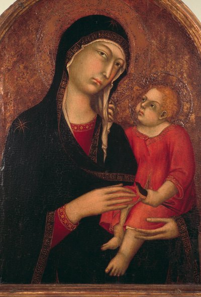 マドンナと子供 作： Simone Martini