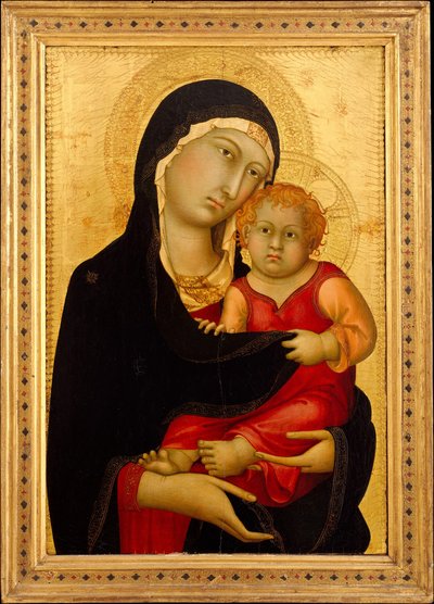 マドンナと子供、ca。 1326年。 作： Simone Martini