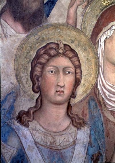 マエスタ：おそらく聖ミカエル 作： Simone Martini