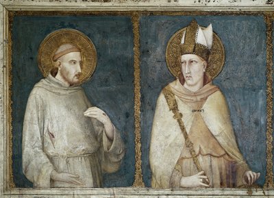 アッシジの聖フランシスコとトゥールーズの聖ルイ（アンジューのルイ 作： Simone Martini