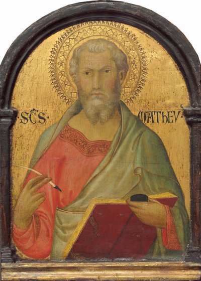 聖マタイ、c。 13151320。 作： Simone Martini