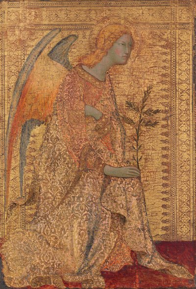 受胎告知の天使、c。 1330年。 作： Simone Martini