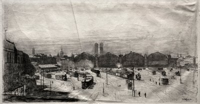 鉄道駅、1883年。 作： Sion Longley Wenban