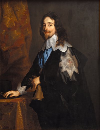 イングランド、スコットランド、アイルランドのチャールズ 1 世の肖像、1600 年から 1649 年、1630 年代末。 作： Sir Anthony van Dyck