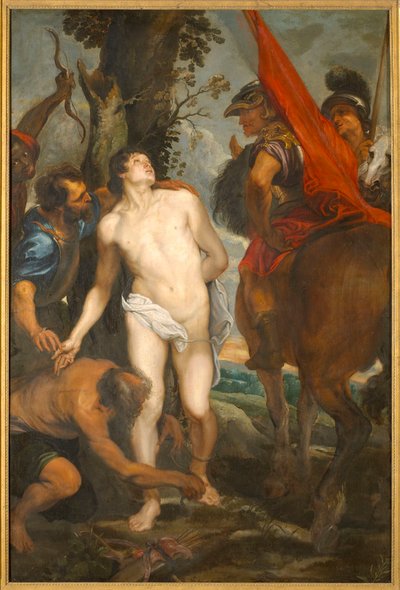 殉教に向かう聖セバスチャン、c。 1620年。 作： Sir Anthony van Dyck