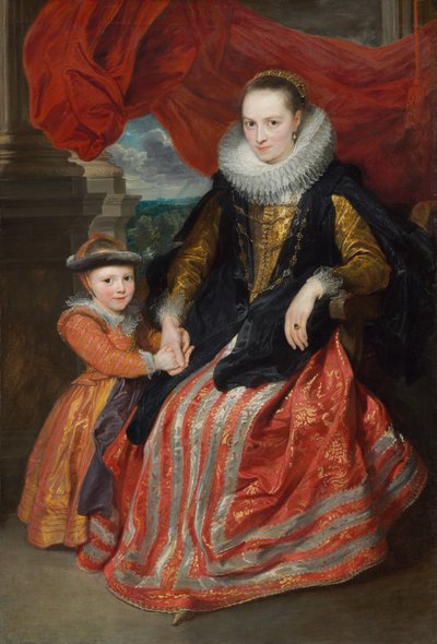 スザンナ・フォーメントと娘 作： Sir Anthony van Dyck