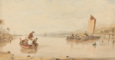 Dead Calm: barcos fora do Castelo de Cowes 作： Sir Augustus Wall Callcott