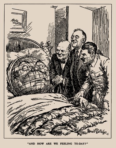 1945年の今日、私たちはどのように感じていますか. 作： Sir Bernard Partridge