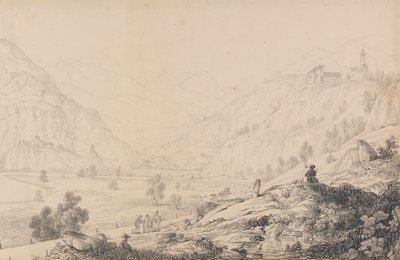 Álbum de 30 vistas no Tirol e na Itália: Castelos de Wafenstein [?], Sprechenstein e Reifenstein a algumas milhas do Brenner, 27 de outubro de 1840 作： Sir Charles D