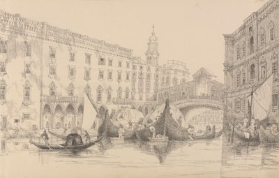 チロルとイタリアの 30 のビューのアルバム: リアルト - ヴェネツィア 1840 年 11 月 8 日 作： Sir Charles D