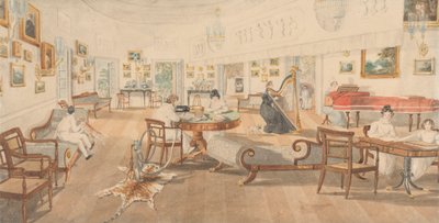 パトナの芸術家の家の夏の部屋 作： Sir Charles D