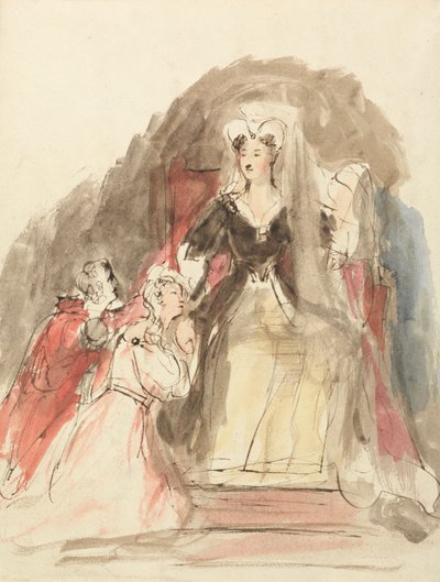「アボット」の一場面 作： Sir David Wilkie