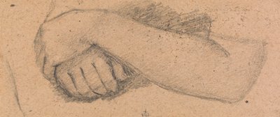 中央に立つ少女の腕 作： Sir David Wilkie