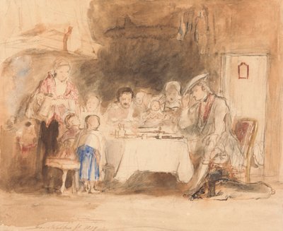 グレイス・ビフォア・ミート 作： Sir David Wilkie