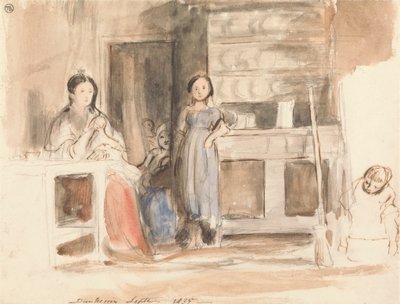 キッチン シーン: ダンケリン、1835 年 9 月 作： Sir David Wilkie