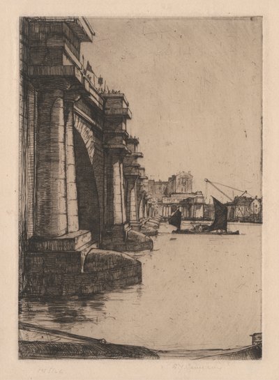 R. 296. ウォータールー橋、No. 2 作： Sir David Young Cameron