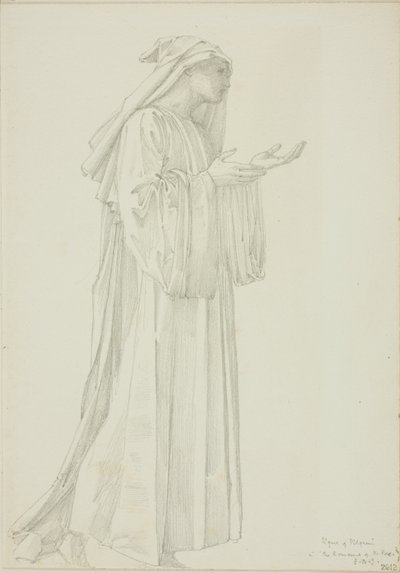 『薔薇のロマウント』の巡礼者の姿 作： Sir Edward Burne Jones