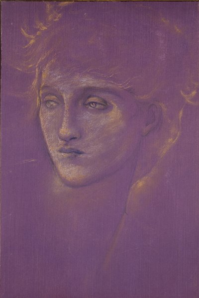 女性の頭部、19 世紀後半 作： Sir Edward Coley Burne Jones