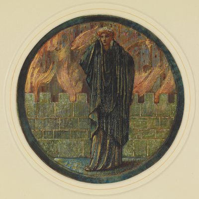 ヘレンの涙。 フラワーブック、1882-1898。 作： Sir Edward Coley Burne Jones