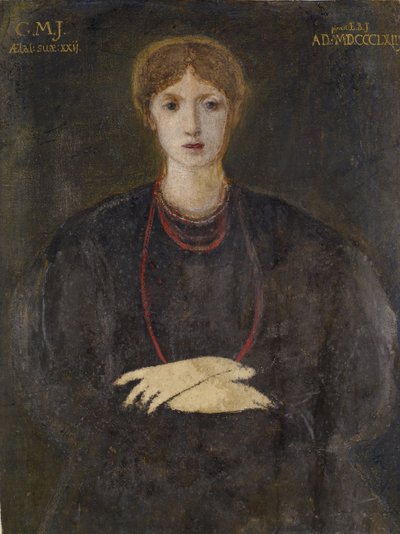 ジョージアナ バーン ジョーンズの肖像 1840 ～ 1920 年、1863 年。 作： Sir Edward Coley Burne Jones