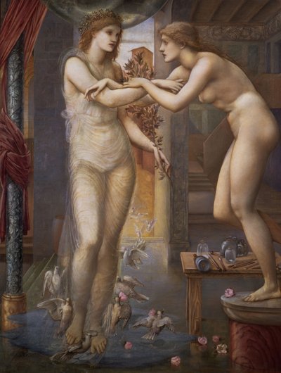 ピグマリオンとイメージ - 神の頭の火、1878年。 作： Sir Edward Coley Burne Jones