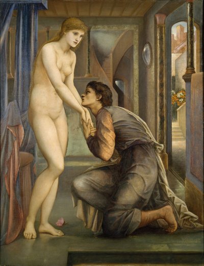 ピグマリオンとイメージ - 魂の達成、1878年。 作： Sir Edward Coley Burne Jones