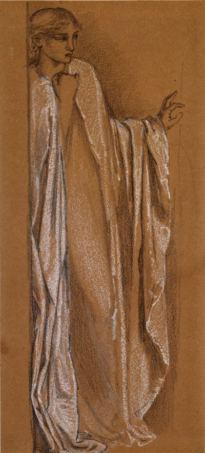 「ダナエ」の習作、19世紀後半 作： Sir Edward Coley Burne Jones