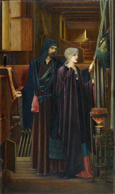 魔法使い、1898年。 作： Sir Edward Coley Burne Jones
