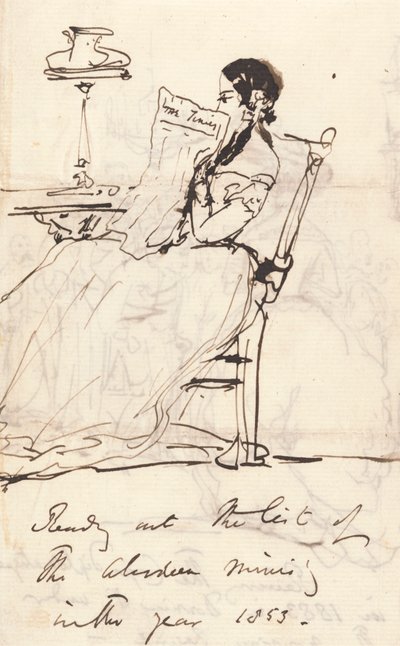 アバディーン省のリストを読み上げる 作： Sir Edwin Henry Landseer