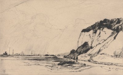 海岸道路、キングスダウン、No.2、1922 作： Sir Frank Short